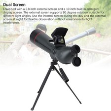 Spotting Scope With Tripod 4K Spotter Scope 18x Digital Zoom Dual Screen 450 LW