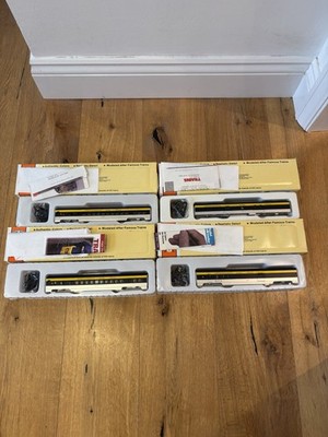 Con-Cor HO Scale 72ft Passenger Car Chesapeake and Ohio Boxed Bundle x4 New  