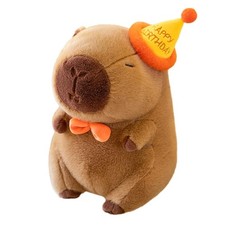 Cute Birthday Capybara Plush,12inch Kawaii Capybara Stuffed Animal Soft Stuff...