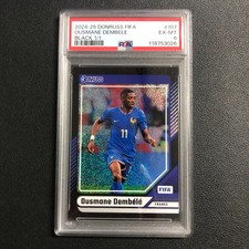 2024-25 Panini Donruss FIFA Ousmane Dembele Black 1/1 PSA 6 France