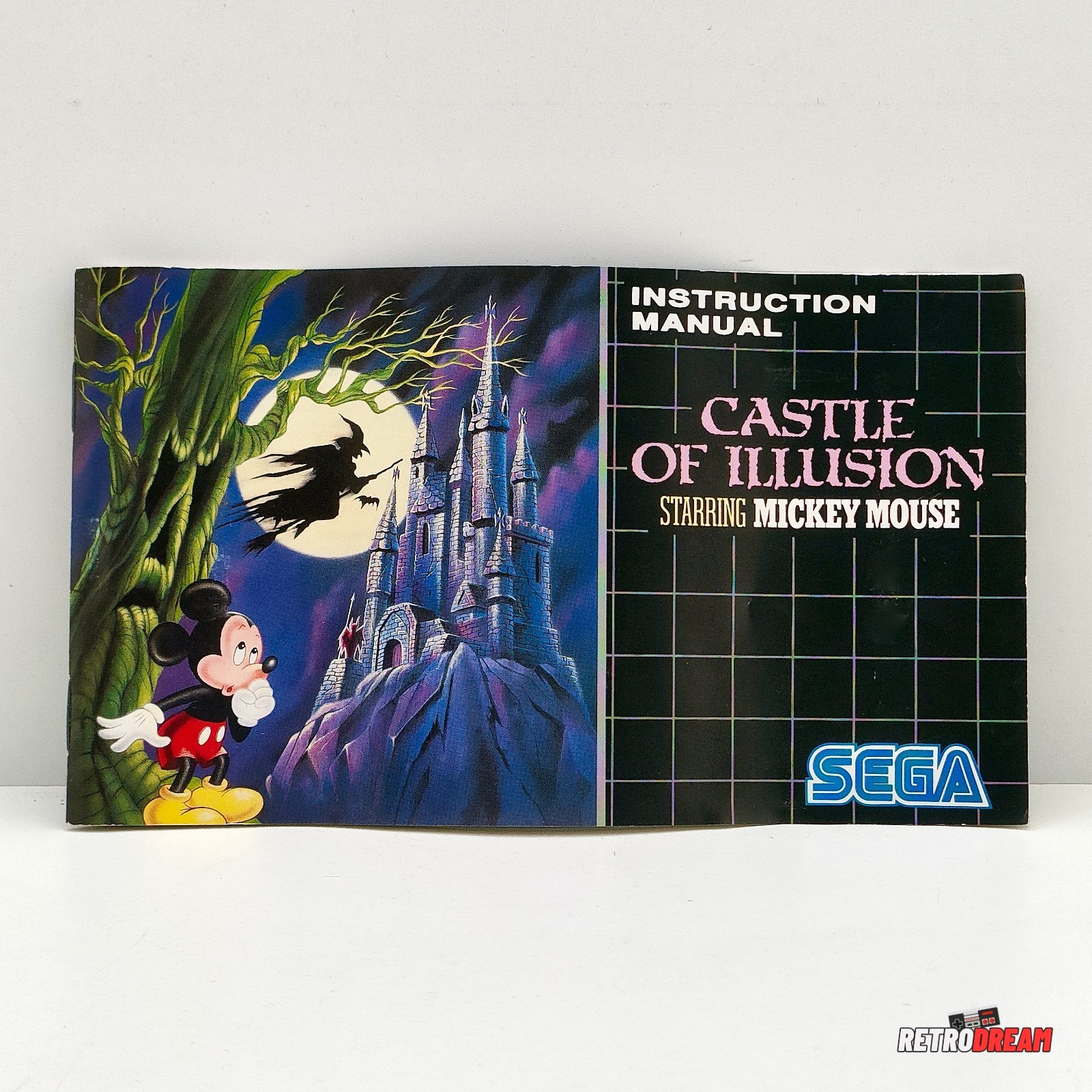 NOTICE CASTLE OF ILLUSION STARRING MICKEY MOUSE - SEGA MEGADRIVE 100% OFFICIEL