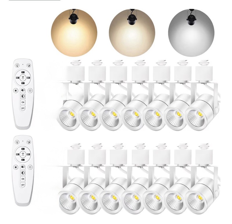 White Track Lighting Heads H Type LED Track Light Heads Dimmable Rail Ceiling