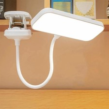 LED USB Clip On Flexible Desk Lamp – Clamp Reading Light for Bed, Study & Table