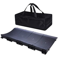 Tire Saver Ramps Anti-Slip Pads Design Car Tire Wheel Ramps for Flat Black