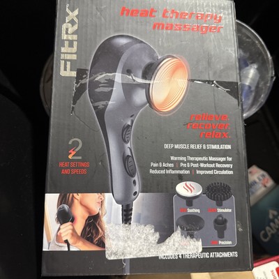 NEW Fitrx Heat Therapy Massager Handheld, Heat Therapy Body Massager 2 Speeds