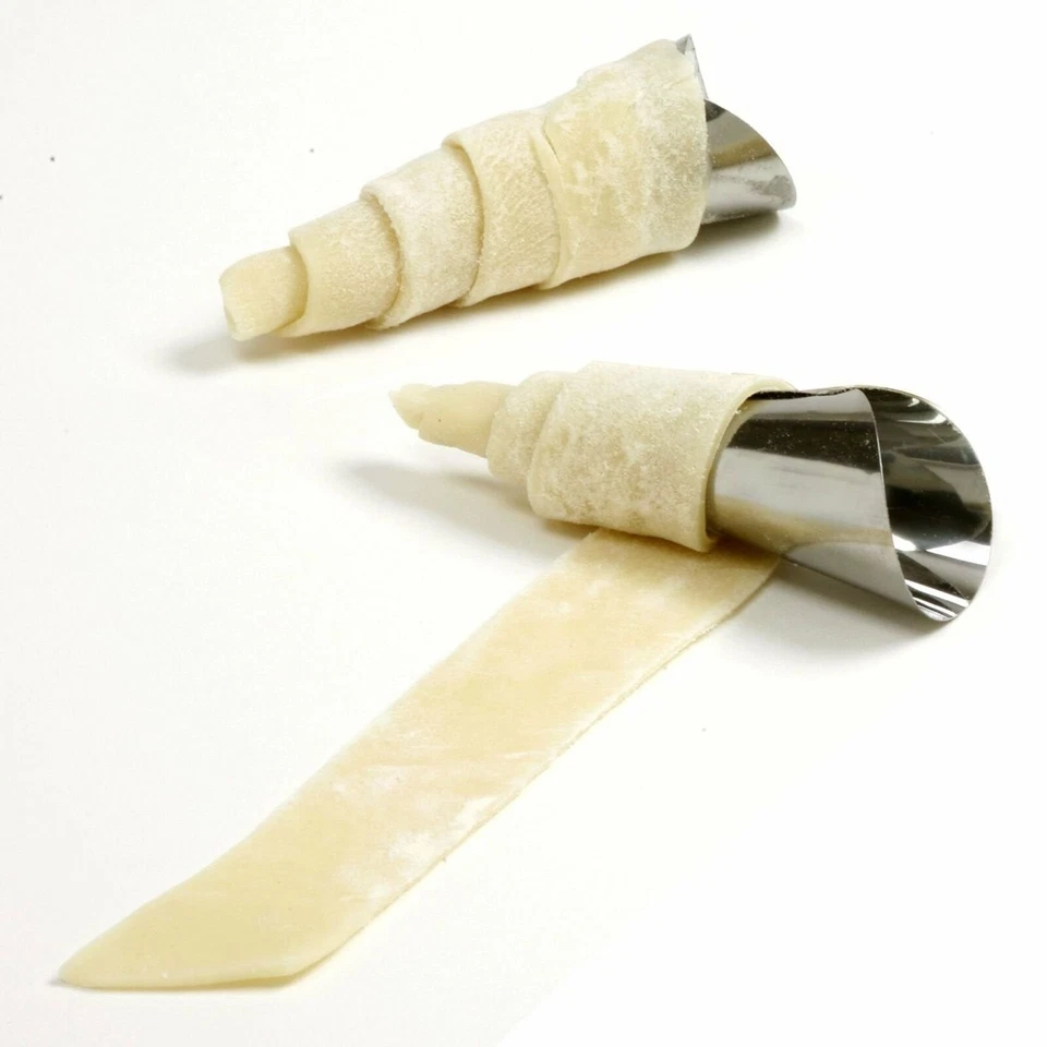 Juego de moldes para hornear cuerno crema pastelera de acero inoxidable Norpro 6 piezas - formas de postre Foto 2 de 4