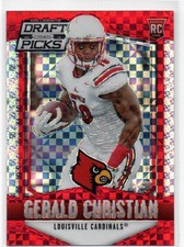 2015 Prizm Draft Picks 187 Gerald Christian Louisville  Rookie RC Power Red