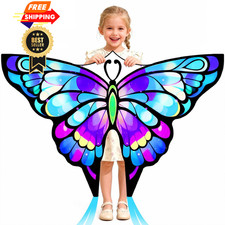 Simxkai Butterfly Kite for Kids  Adults, Easy to 24", Violet, multicolored