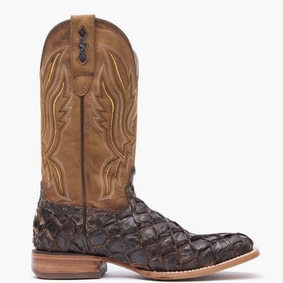 Durango  Premium Exotics  Dark Brown Pirarucu Western Boot