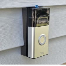 NO Drill Ring Battery Doorbell Plus Vinyl Siding Clip Mount Bracket No Holes