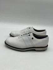 FootJoy Dryjoys Premiere Series Men’s 9.5M White Crocs Leather Golf Shoes 53908.