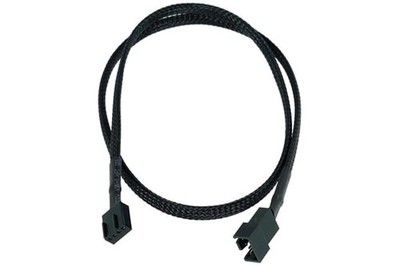 (9,83 EUR/m) Phobya 4Pin PWM Verlängerung - Schwarz 60cm
