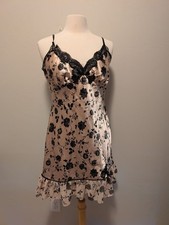 Floral Lace Nightgown By Delicates Medium Flounce Hem babydoll coquette