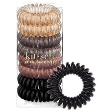Spiral Hair Ties for Women Coiled Plastic Hair Ties No Damage, Ponytail