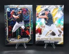 Konnor Griffin 2026 Bowman Laser Refractor Electric Sluggers 2 Card Lot Pirates