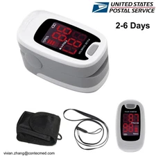 Finger Pulse Oximeter Blood Oxygen Monitor SpO2 Heart Rate Tester Free Bag USA