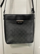 Nine West Medium Black Hobo Shoulder Bag Handbag Purse