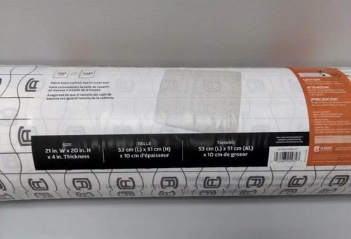 Classic Accessories Patio Pillow Back Cushion Foam Insert 21 X 22 X 4 Inch *NEW - Picture 2 of 9