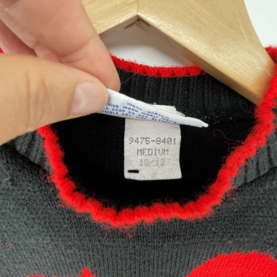 Raro Suéter Vintage Años 80 90 La Bella y la Bestia Niños Bella Niñas Talla 10 Acrílico Foto 3 de 4