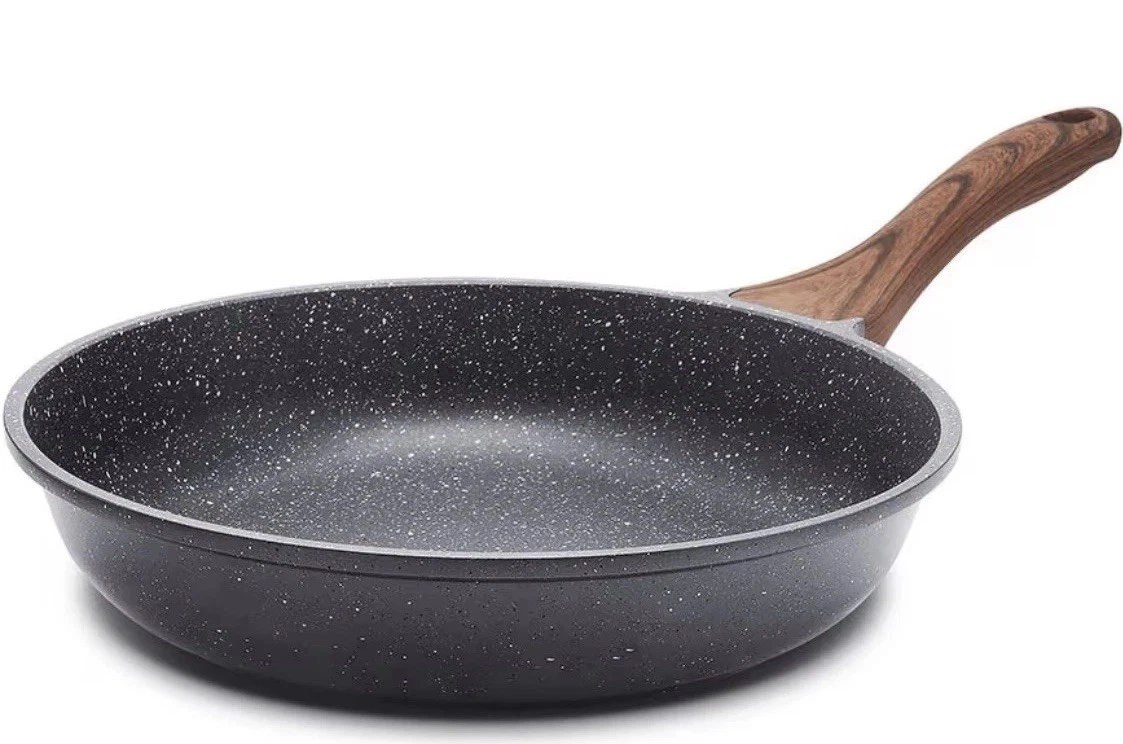 SENSARTE Nonstick Frying Pan Skillet, Swiss Granite Coating 8 Inch, Gray