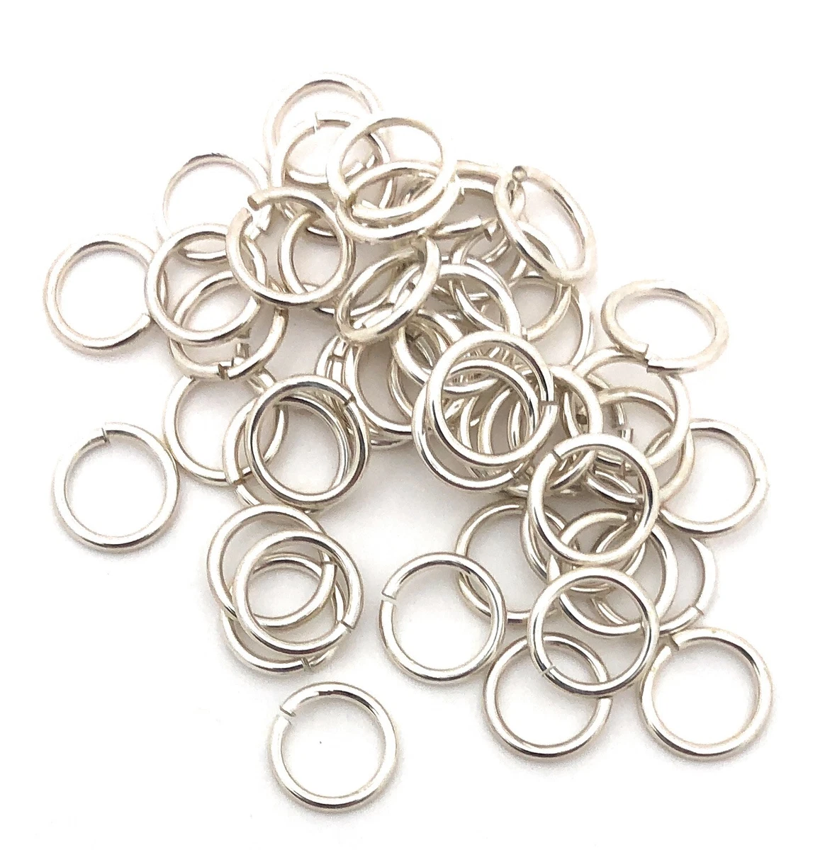 Rio Grande 18 Ga. 6mm Sterling Silver Jump Rings Pack/50