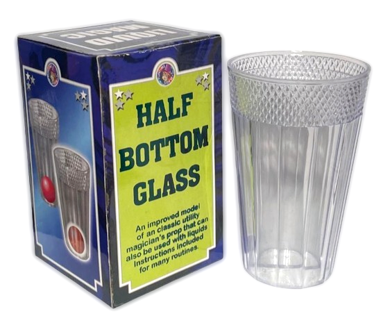 HALF BOTTOM GLASS Magic Trick Gimmick Insert Plastic Cup Okito