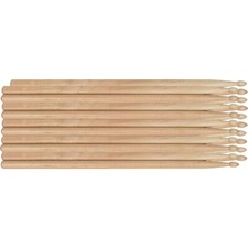 Musicians Gear Hickory Drum Sticks 10-Pack