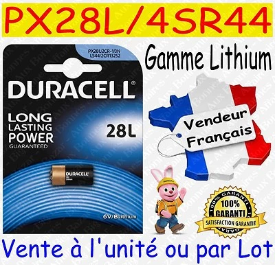 Piles PX28L 4SR44 DURACELL PHOTO Dispo aussi CR2032 CR2025 CR2016 CR2430 CR2450
