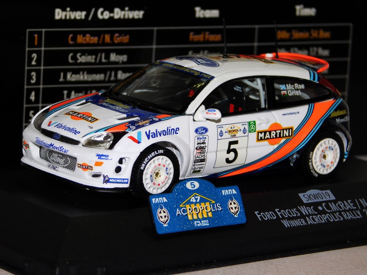 FORD FOCUS WRC MARTINI #5 C. MCRAE WINNER RALLY ACROPOLIS 2000 