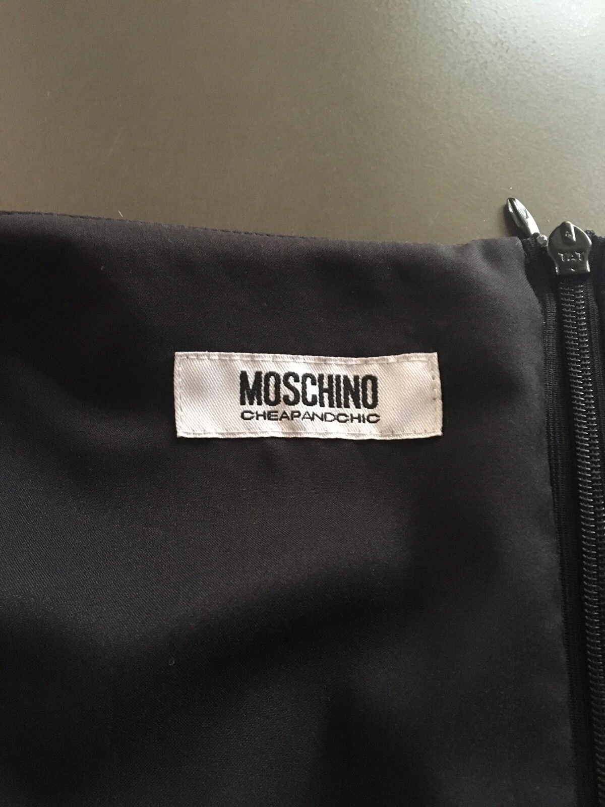Abito da cocktail donna nero Moschino economico e chic 44 nuovo con etichetta