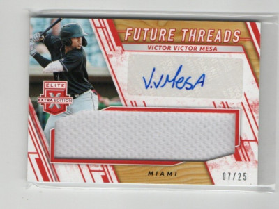 2019 Panini Elite Extra Edition #/25 Victor Victor Mesa #FTS-VV AUTOGRAPH ROOKIE