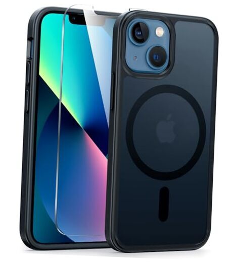 for iPhone 13 Mini Case: iPhone 12 Mini Magnetic Matte Military Grade Black
