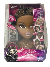 MGA Entertainment Bratz Passion 4 Fashion Funky Fashion Makeover Head-SASHA NEW
