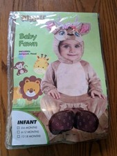 SPIRIT Halloween Costume "Baby Fawn" 0-6 Months. New, In Package.