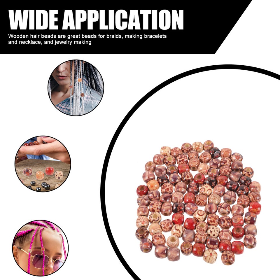 100 Pcs Hair Beads Dreadlock Accessories Sturdy Serviceable Miss eBay