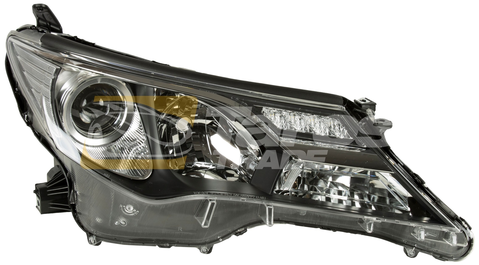 Phare avant droite Toyota RAV4 antibuée pour réparer un bloc optique fissuré