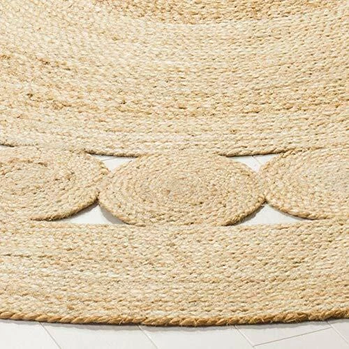 Rug Jute Designer Natural Carpet Handmade Braided Round Floor Rug Area Rag Rug - Image 4 of 4