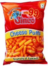 12 x Ginco Cheese Puffs 90g Bulk Share Bags - Perfect for Parties & BBQs