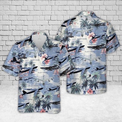 Air Force Aloha Shirt US Air Force Boeing B 52 Stratofortress Hawaiian Shirt