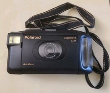 Polaroid Captiva SLR Instant Film Camera Auto Focus Flash Not Tested