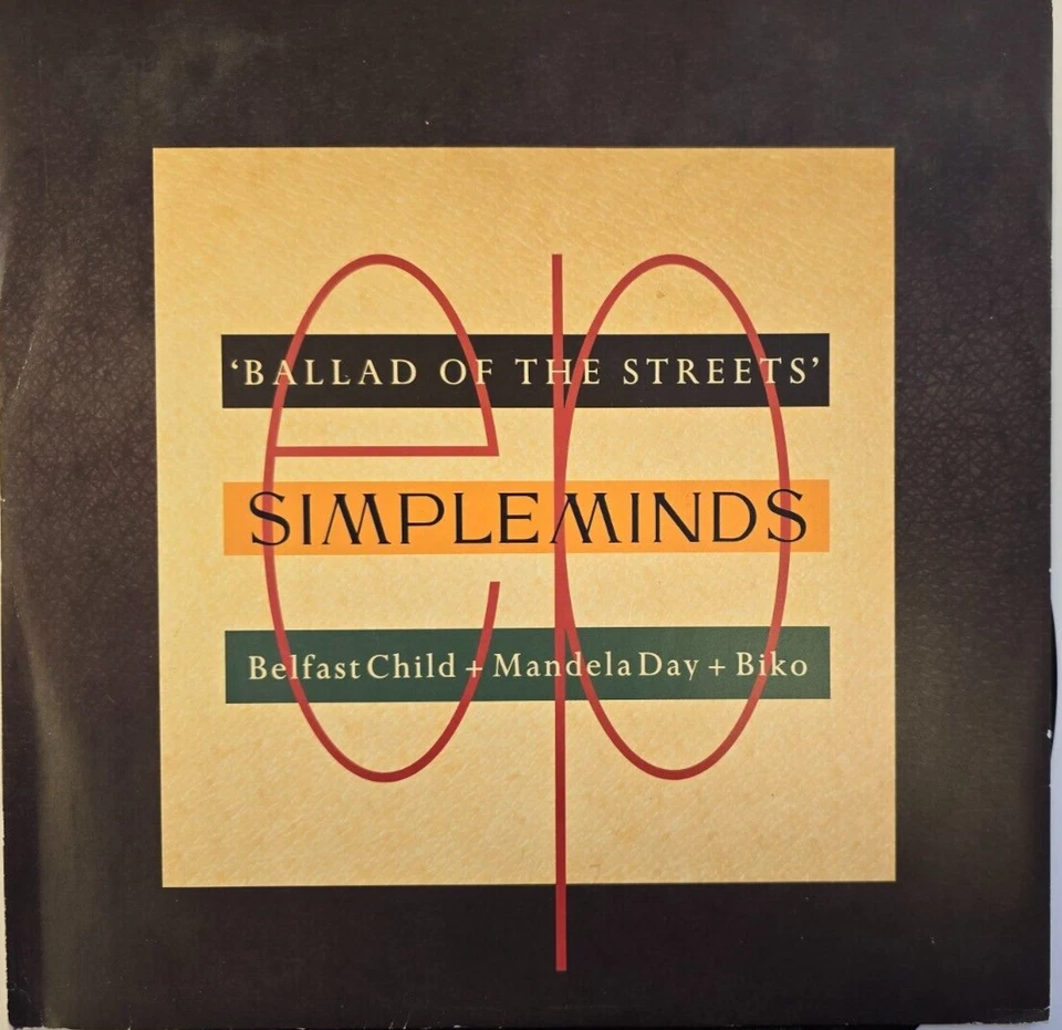 Simple Minds Ballad Of The Streets 12" vinyl record in picture sleeve 1989 rock - Image 3 of 4