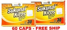 2 PACK SUKUNAI KIROS Original 60 CAPSULES Naturacastle Mexico- 60 DAY SUPPLY