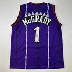 Facsimile Autographed Tracy McGrady Toronto Purple Reprint Jersey Size Men's XL