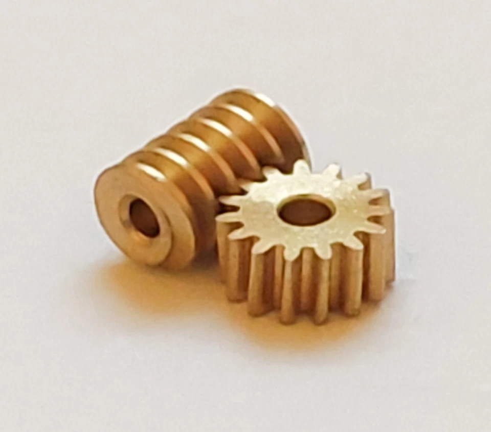 3mm engrenage pignon DIA 1mm + worm gear 1mm car system rc HO 1/87 chassis DIY