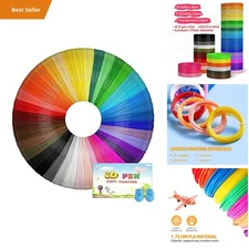 YEETIN 3D PLA Filament 1.75mm 40 Color Set for 3D Pen Printer Crafting Art Model