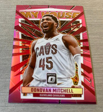 Donovan Mitchell 2023-24 Donruss Optic #07/25 ssp PINK HOLO PRIZM My House #13