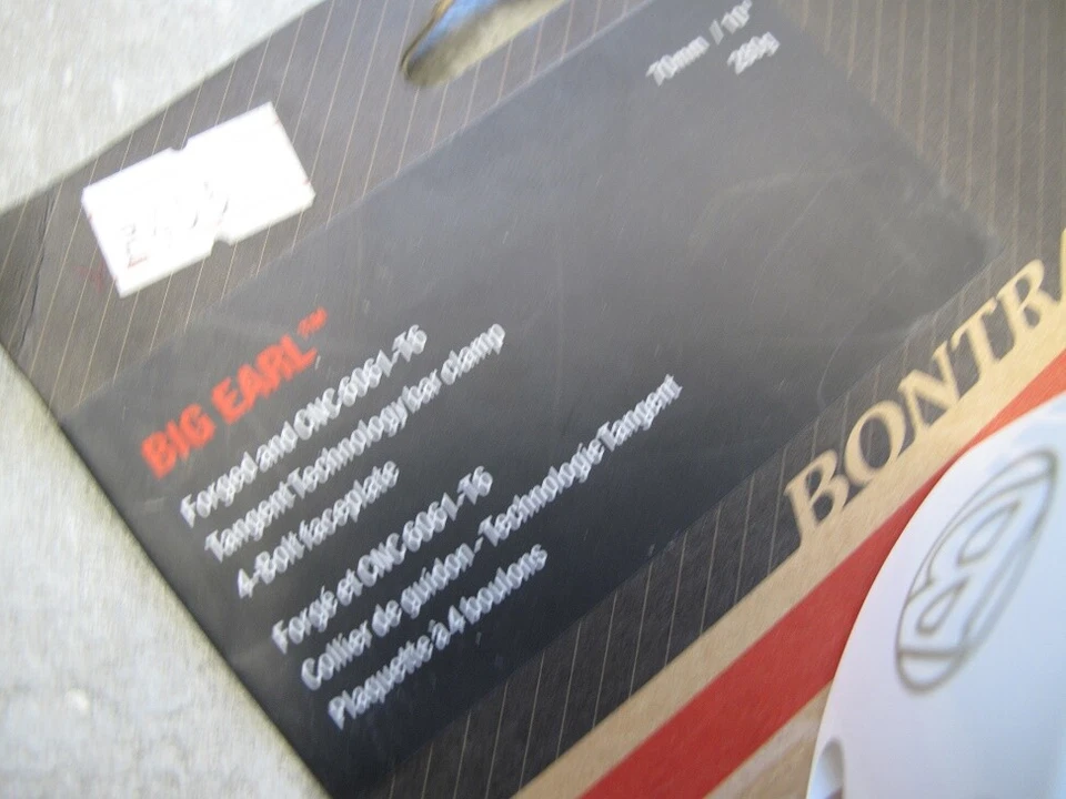 BONTRAGER Stem BigEarl 70mm 10 deg. 1 1/2 31.8 Forged 6061-T6 Aluminum White - Image 2 of 4