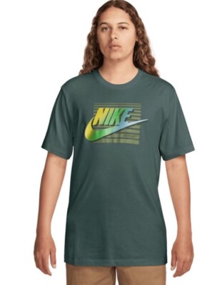 nike sportswear retro t shirt green