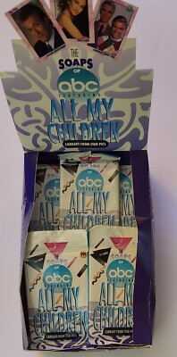 #ad 1991 All My Children TV Soap Trading Cards New Lot Of 35 Packs Of 10 With Box $10.99