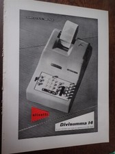 OLIVETTI DIVISUMMA 14 + bretelle TINTORETTO AIGLON FRANCE ILLUSTRATION AUTO 1949